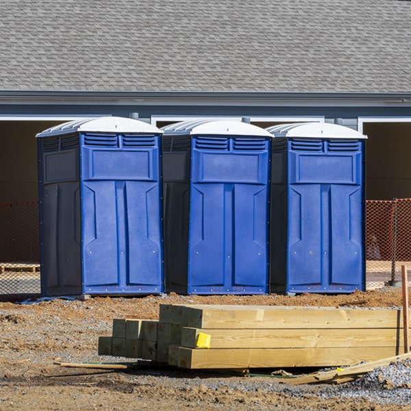 how often are the porta potties cleaned and serviced during a rental period in Graham Kentucky